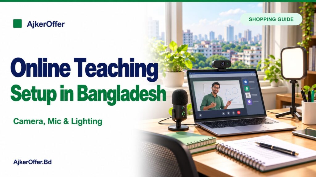 Build an Online Teaching Setup in Bangladesh: Webcam, Microphone and Lighting