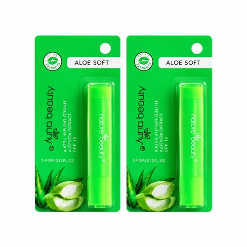 Nature Beauty Aloe Soft Lip Balm 3.4gm (Buy 1 Get 1 Free)