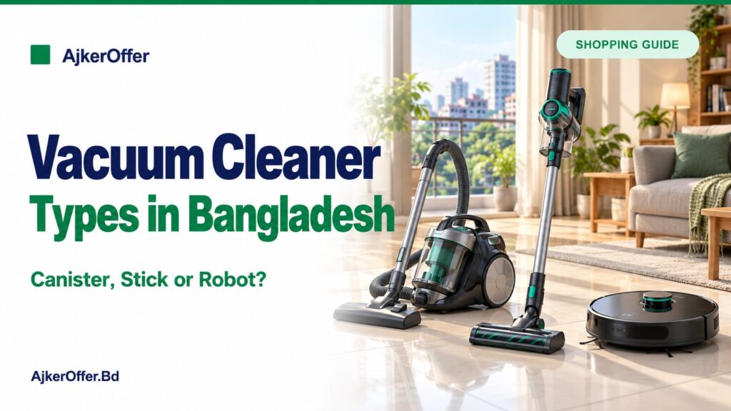 Vacuum Cleaner in Bangladesh: Canister, Cordless Stick or Robot?