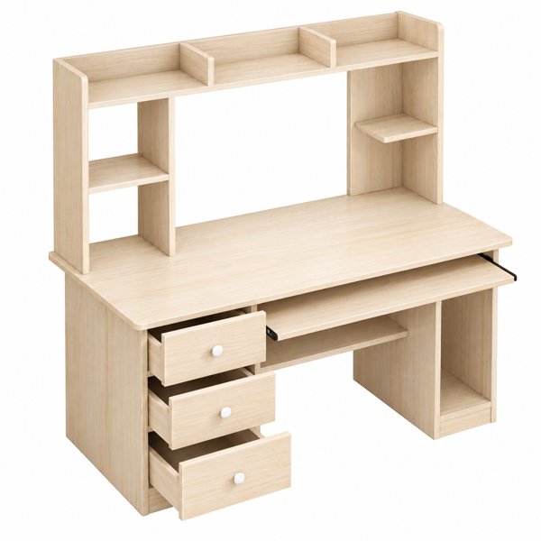 Laavish Computer and Reading Table – Black, 42x54x20 Inch