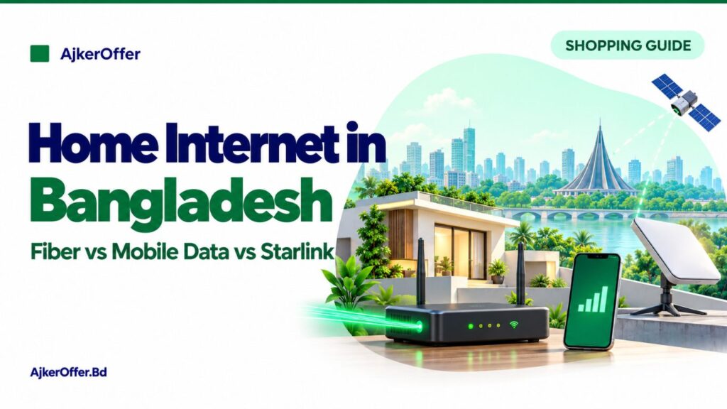 Home Internet in Bangladesh: Fiber, Mobile Broadband or Starlink?